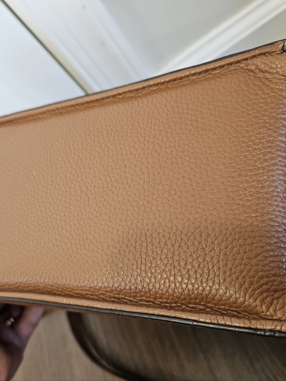 kate spade Brown Pebbled Leather Satchel with Gold-Tone Hardware - Picture 8 of 9